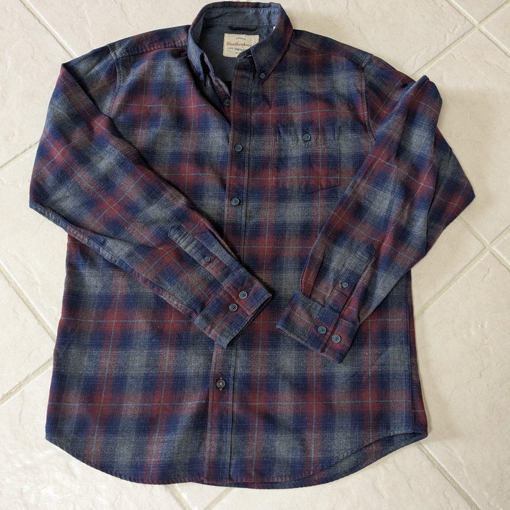 Weatherproof Men's Plaid Button-Down Shirt